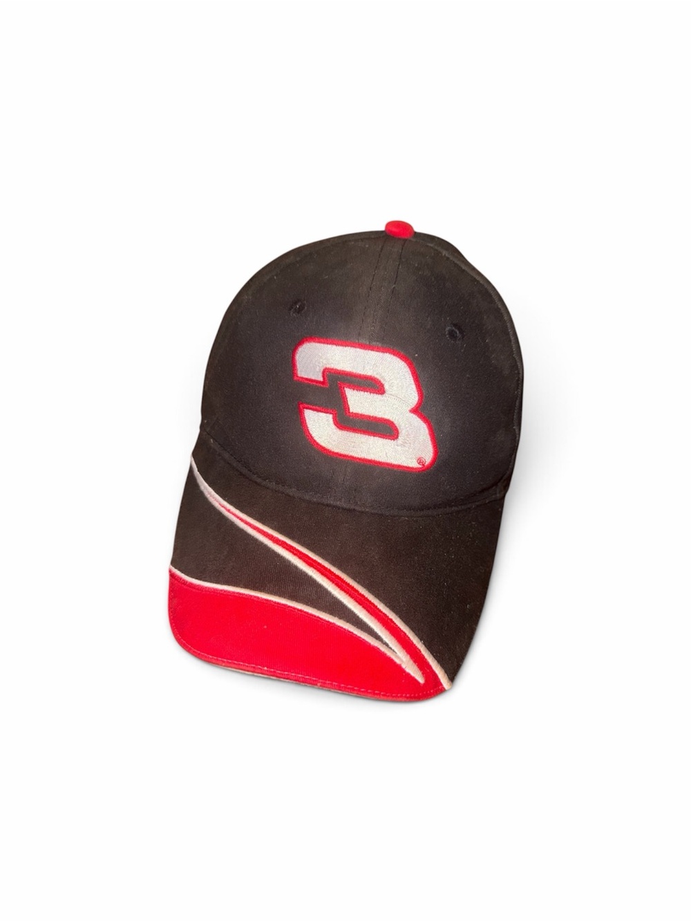 Nascar Black and Red Number 3 Racing Cap